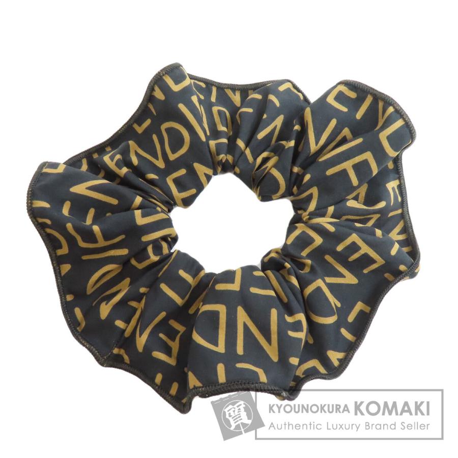 フェンディ FENDI  シュシュ  ヘアアクセサリー ナイロン素材 レディース  中古 FENDI（フェンディ） シュシュ ヘアアクセサリー ナイロン素材