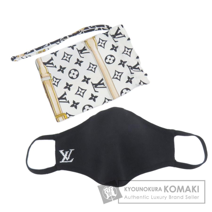 ルイヴィトン マスク マイユ M76748 ナイロン ブラック 美品 LOUIS VUITTON（ルイ・ヴィトン） M76748 マスク マイユ ナイロン素材