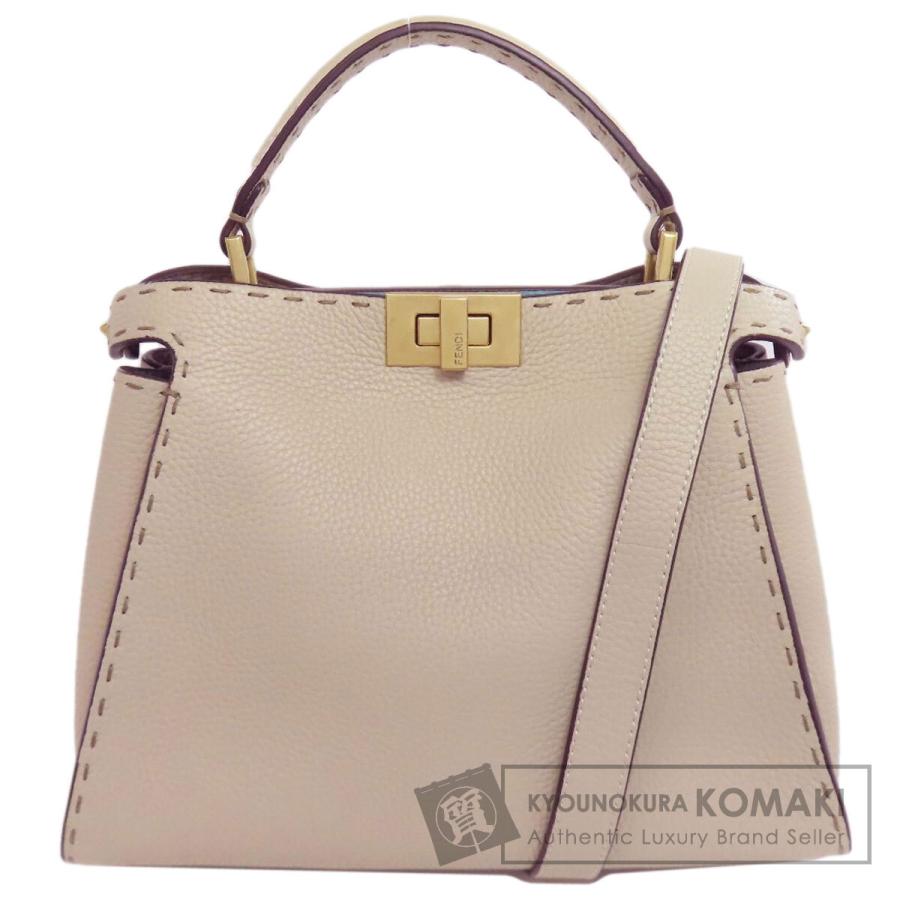 フェンディ FENDI  ピーカブー ミニ セレリア 2WAY  ハンドバッグ カーフ レディース  中古 FENDI（フェンディ） ピーカブー ミニ セレリア 2WAY ハンドバッグ