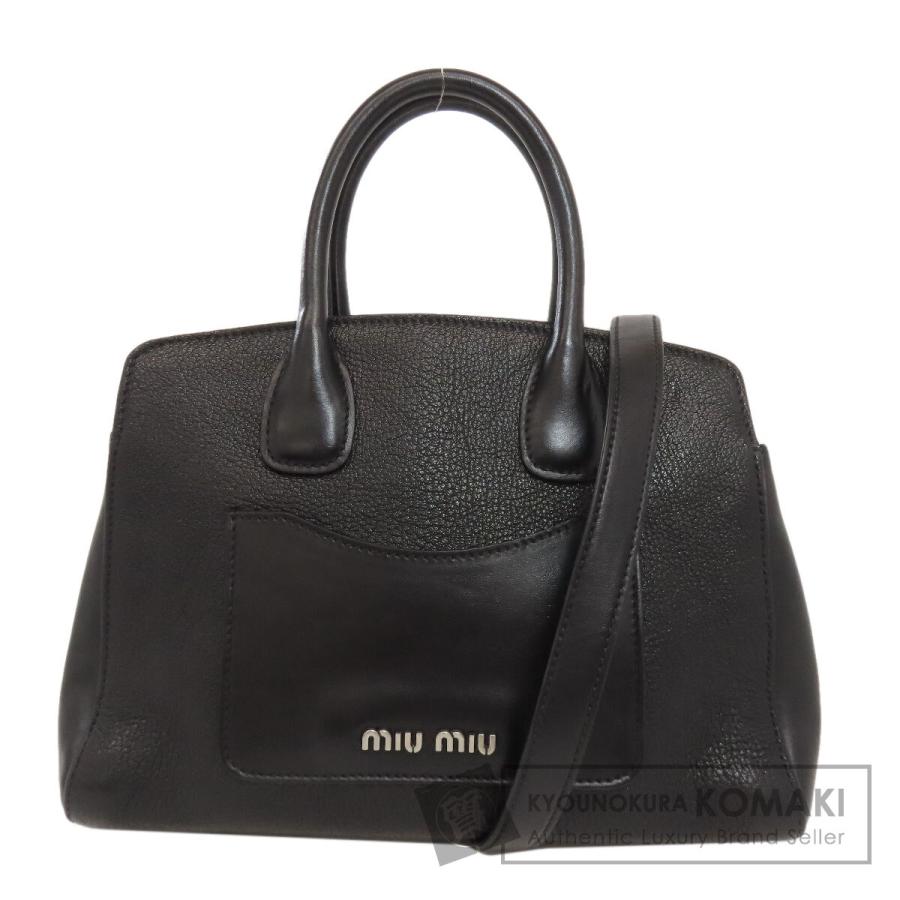 miu miu（ミュウミュウ） 2WAY ハンドバッグ カーフ レディース 中古