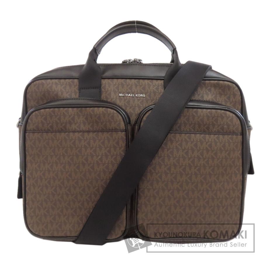 マイケルコース Michael Kors  MKシグネチャー 2WAY  ビジネスバッグ PVC レディース  中古 MICHAEL KORS（マイケルコース） MKシグネチャー 2WAY ビジネスバッグ