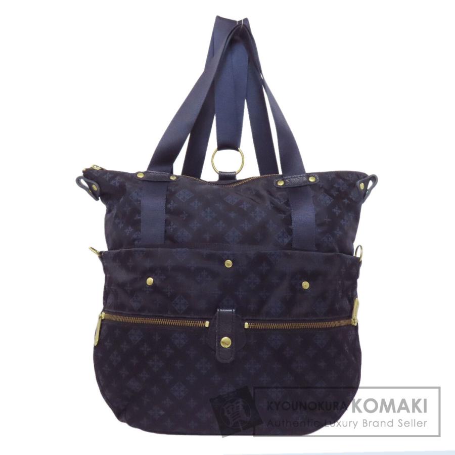 ラシット russet  百合紋章 2WAY  リュック・デイパック ナイロン素材 レディース  中古 russet（ラシット） 百合紋章 2WAY リュック・デイパック ナイロン素材