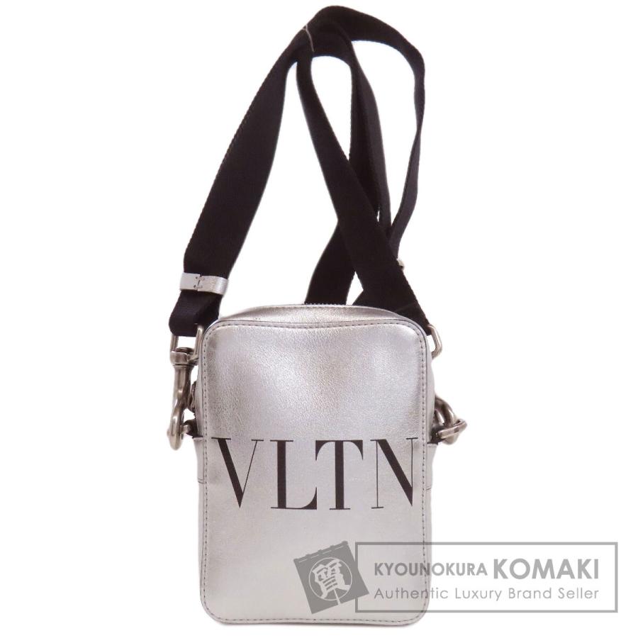 ヴァレンティノ VALENTINO  VLTN ロゴ  ショルダーバッグ カーフ レディース  中古 VALENTINO（ヴァレンティノ） VLTN ロゴ ショルダーバッグ カーフ