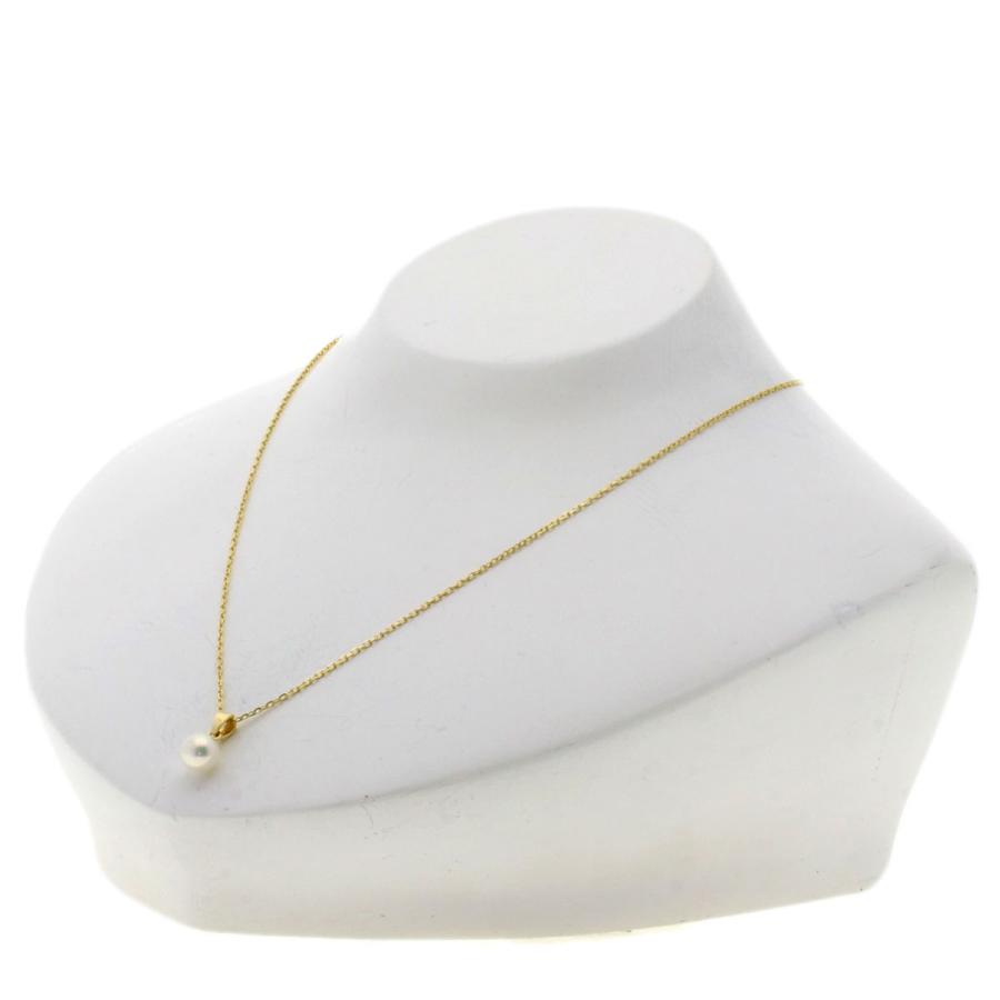 MIKIMOTO ミキモト パール 真珠 ネックレス K18イエローゴールド MIKIMOTO ミキモト パール 真珠 ネックレス K18イエローゴールド