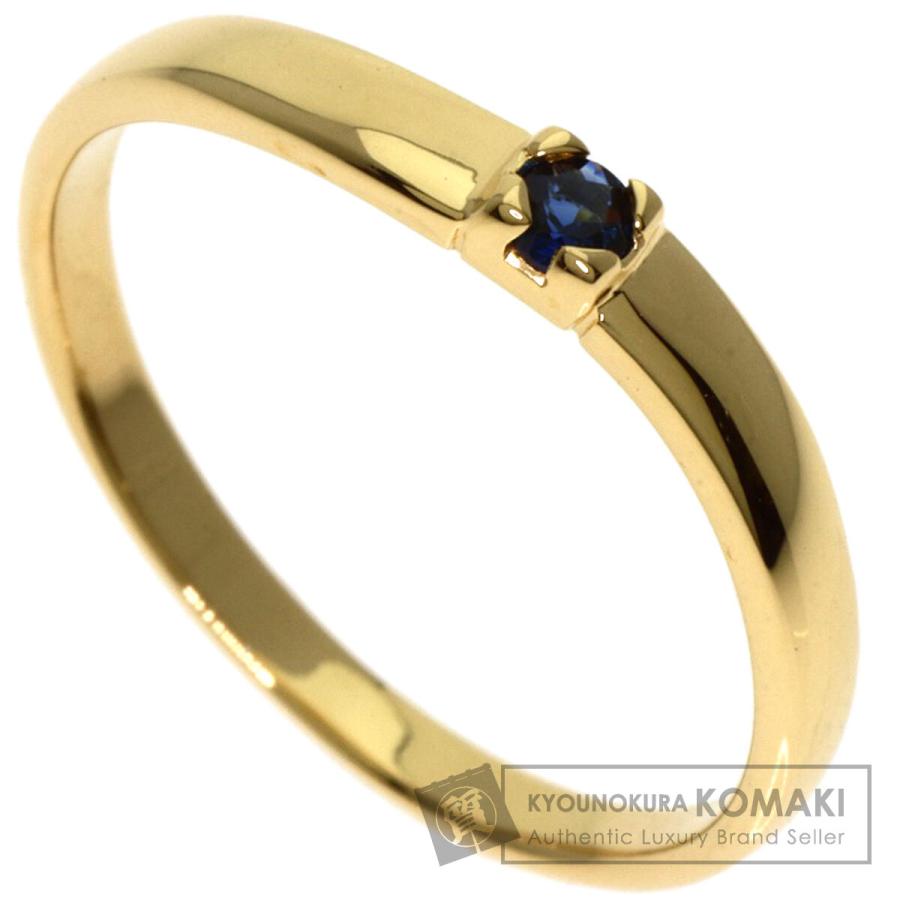 MIKIMOTO ミキモト サファイア ダイヤモンド リング・指輪 K18イエロー  