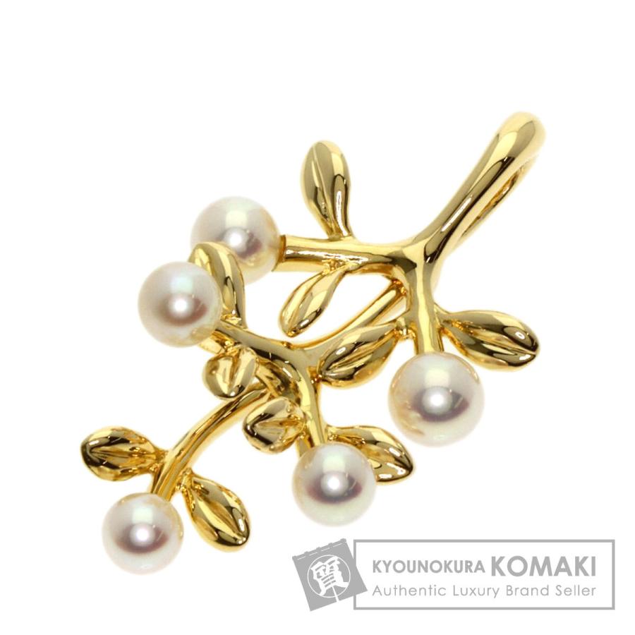 MIKIMOTO（ミキモト） オリーブ パール 真珠 スウィング ペンダント