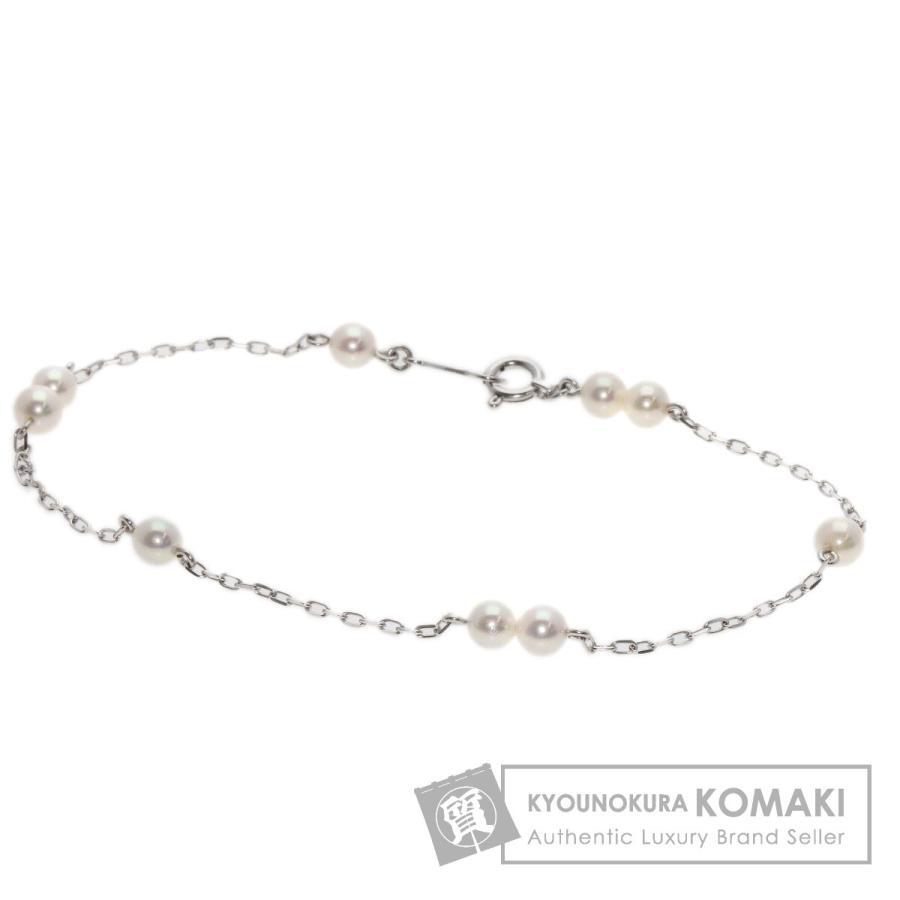 MIKIMOTO ミキモト パール 真珠 ブレスレット K18ホワイト MIKIMOTO ミキモト パール 真珠 ブレスレット K18ホワイト