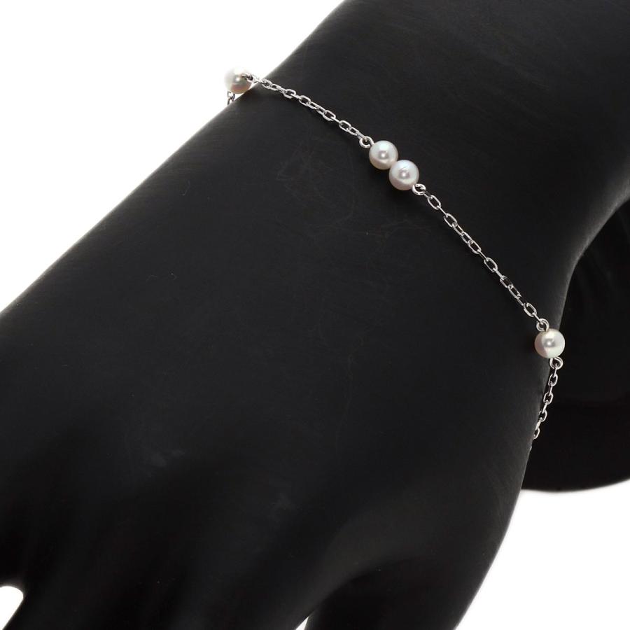 MIKIMOTO ミキモト パール 真珠 ブレスレット K18ホワイト MIKIMOTO ミキモト パール 真珠 ブレスレット K18ホワイト