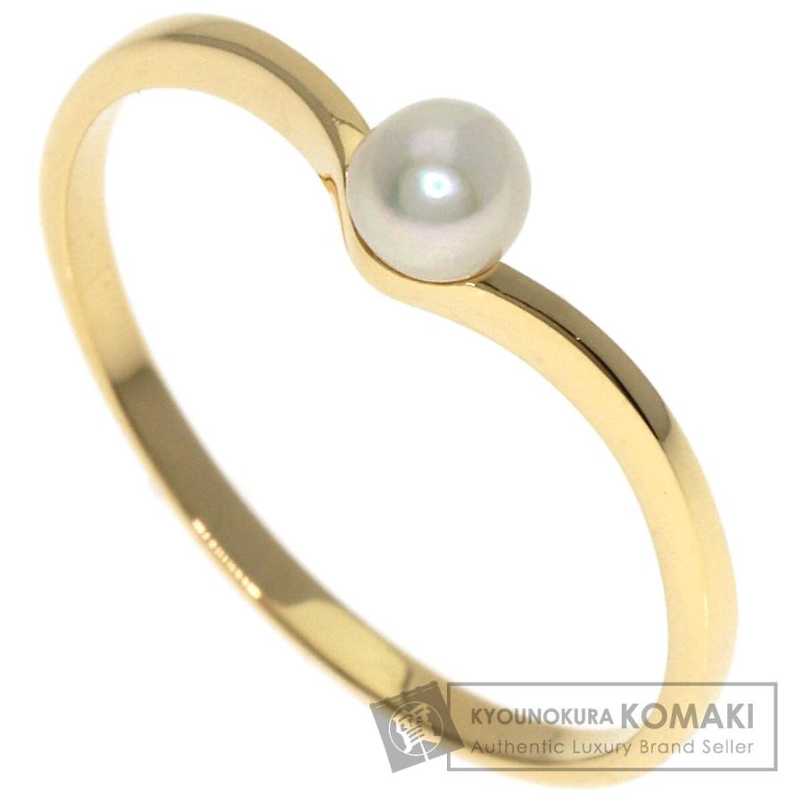 MIKIMOTO ミキモト パール 真珠 リング・指輪 K18イエローゴールド 