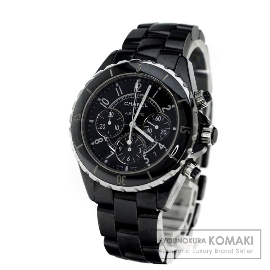 Chanel シャネル 受注生産品 J12 41 クロノグラフ メンズ 腕時計 セラミック