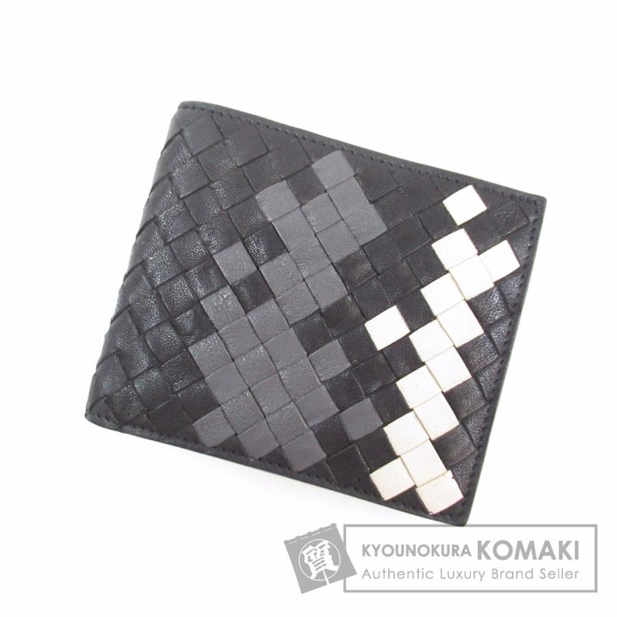 Ginger掲載商品 イントレチャート ボッテガヴェネタ Veneta Bottega 店長イチオシ 二つ折り財布 小銭入れあり 中古 メンズ レザー 財布 Affaires Sociales Gouv Cg