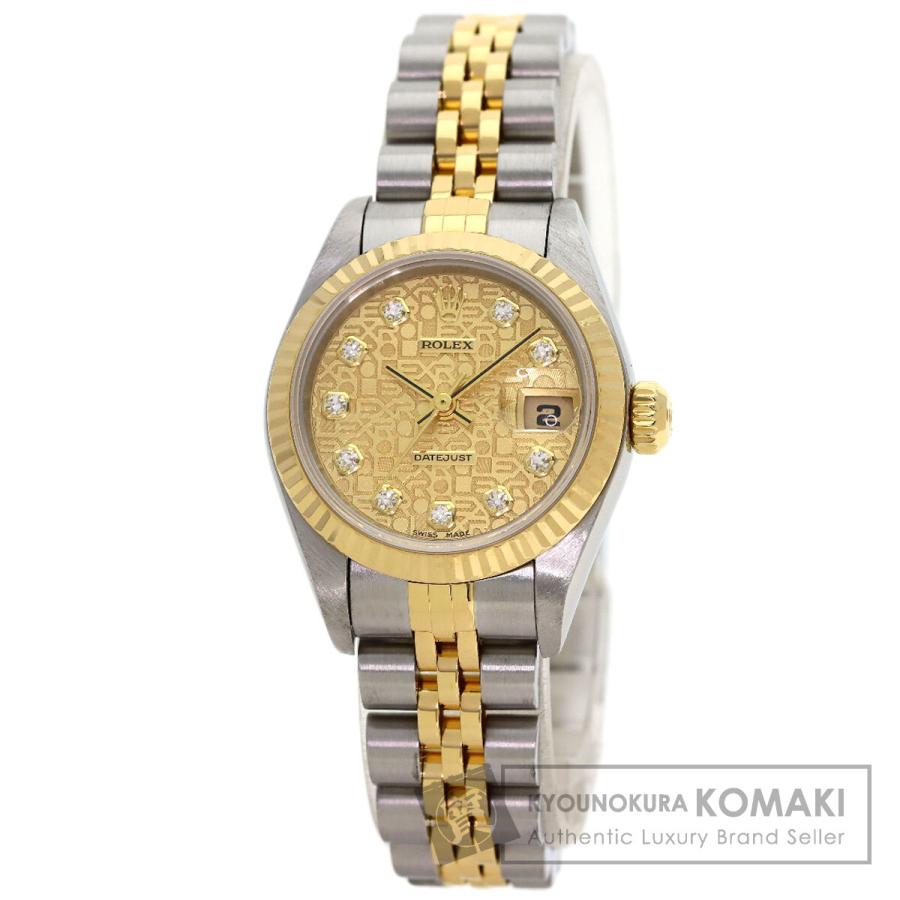 ロレックスデイトジャスト７９１７３のＫ１８ＹＧ／ＳＳコマ（純正品）１個 ROLEX（ロレックス） 79173G デイトジャスト 10P ダイヤモンド 腕時計