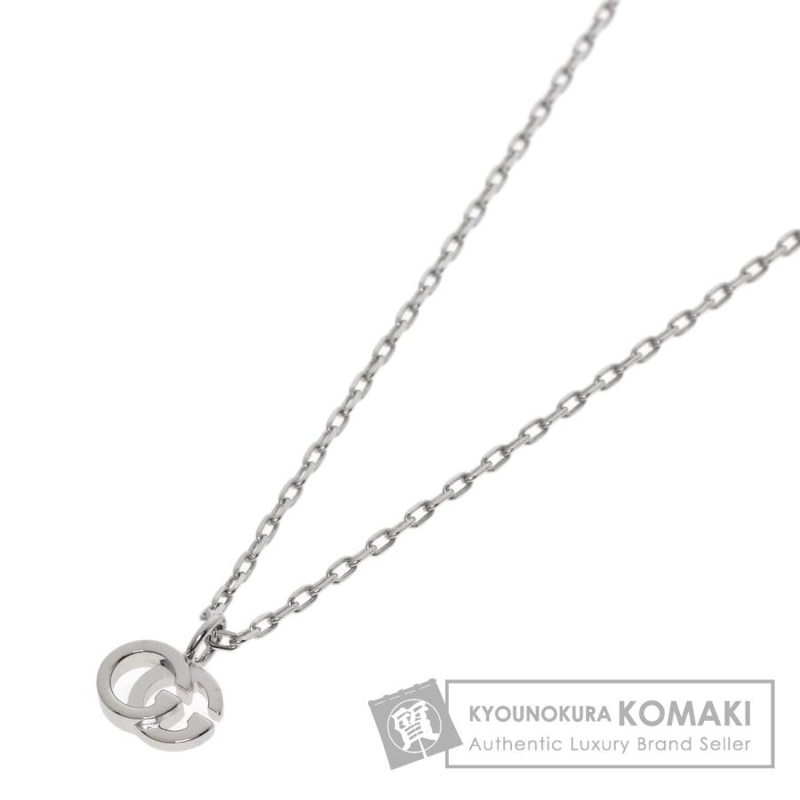 GUCCI（グッチ） ダブルG ネックレス K18ホワイトゴールド レディース 