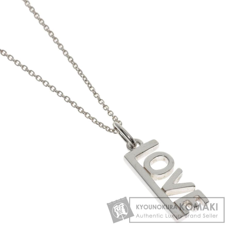 希少未使用品　ティファニー　LOVE ラブ　ネックレス SLV925 シルバー TIFFANY&Co.（ティファニー） ラブ LOVE ロゴ ネックレス シルバー