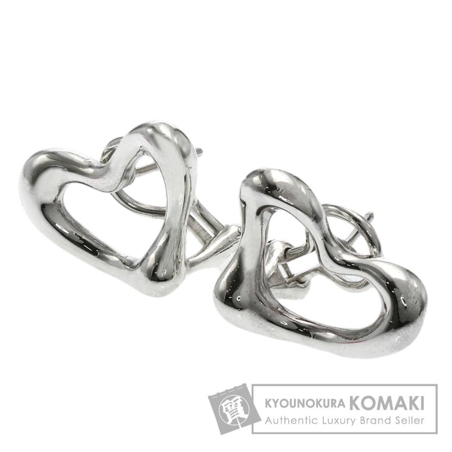 Tiffany & Co. オープンハート型シルバーピアス大 中古 TIFFANY&Co.（ティファニー） オープンハート ピアス シルバー