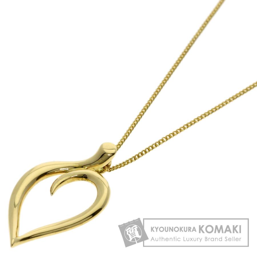 TIFFANY&Co.（ティファニー） リーフ ハート ネックレス K18イエロー 