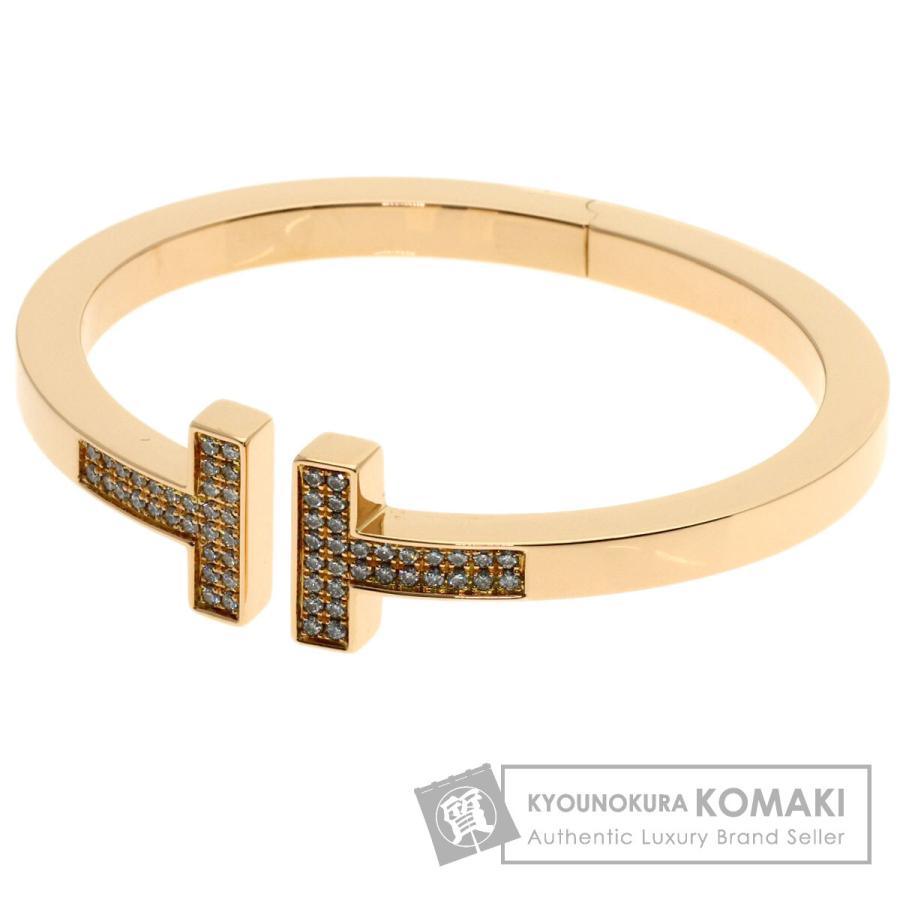 TIFFANY&Co. ティファニー T スクエア ブレスレット K18 TIFFANY&Co.（ティファニー） T スクエア ダイヤモンド ブレスレット