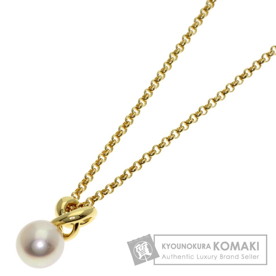 ミキモト パール ネックレス ペンダントK18YGイエローゴールド チェーン MIKIMOTO（ミキモト） パール 真珠 ネックレス K18イエローゴールド