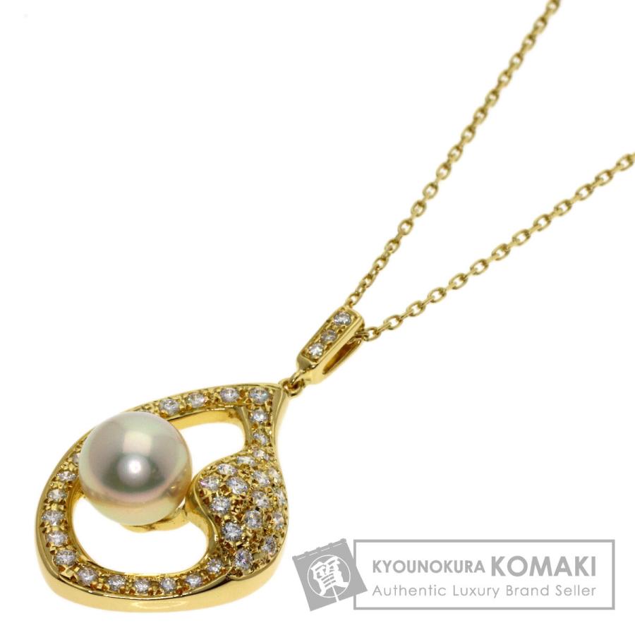 MIKIMOTO（ミキモト） パール 真珠 ダイヤモンド ネックレス K18 