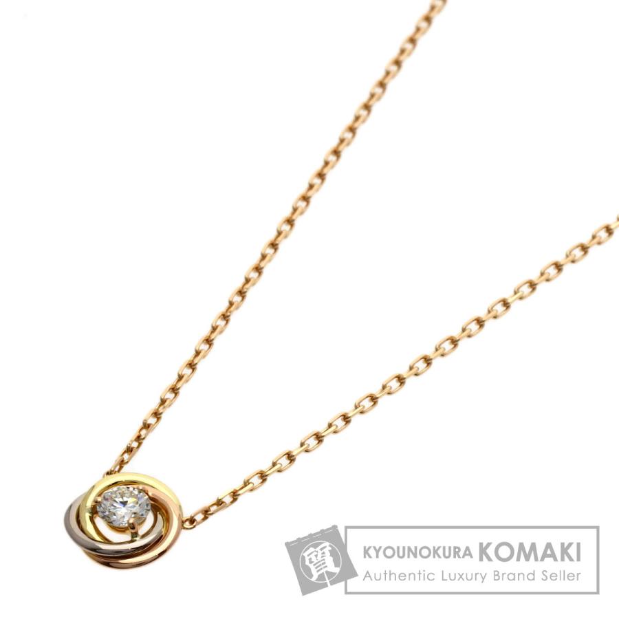 Cartier（カルティエ） トリニティ 1P ダイヤモンド ネックレス K18