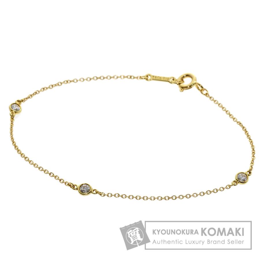 ティファニー バイザヤード ブレスレット 3p ダイヤ　イエローゴールド TIFFANY&Co.（ティファニー） バイザヤード 3P ダイヤモンド