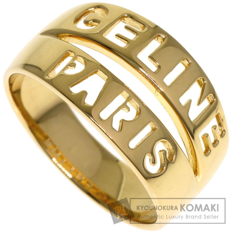 CELINE（セリーヌ） ロゴ リング・指輪 K18イエローゴールド 