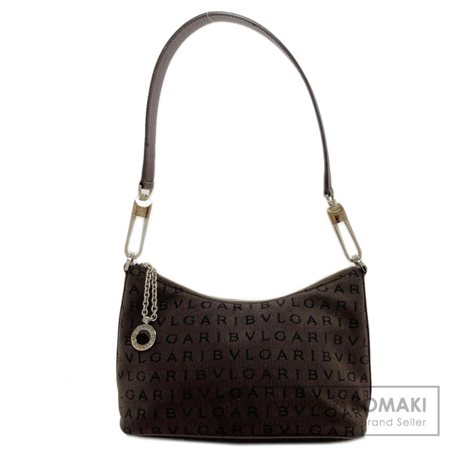 未使用✨BVLGARI ブルガリ　ロゴマニア　ボディバッグ　キャンバス　ブラック BVLGARI（ブルガリ） ロゴマニア ショルダーバッグ キャンバス