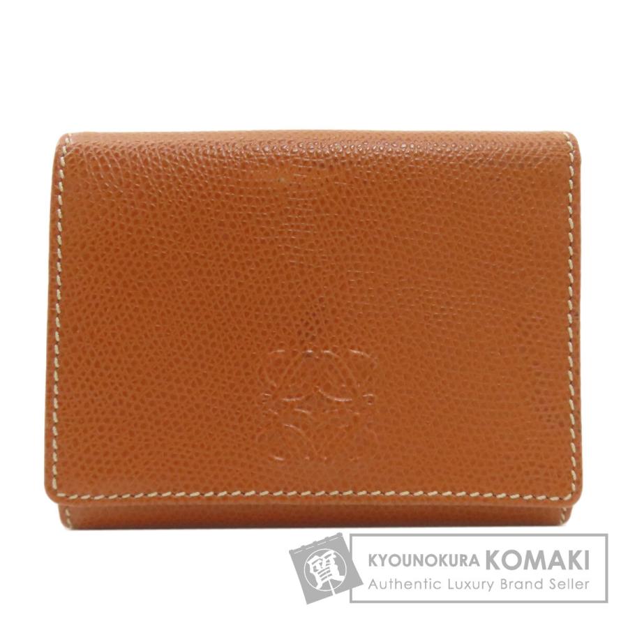 LOEWE（ロエベ） アナグラム 二つ折り財布（小銭入れあり） レザー