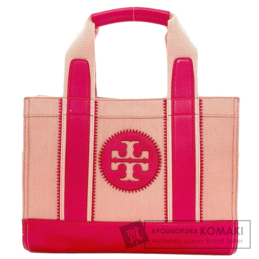 TORY BURCH（トリーバーチ） ロゴ ハンドバッグ キャンバス レディース