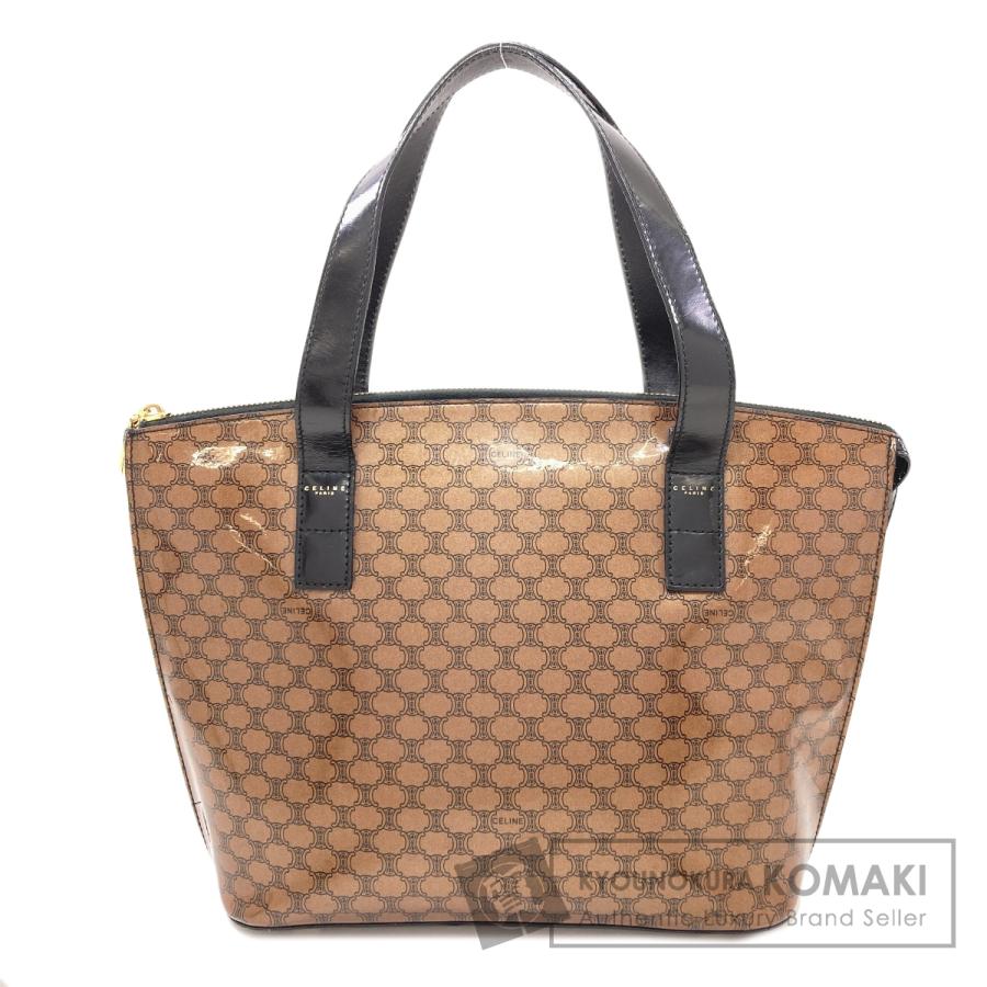 セリーヌ マカダム トートバッグ CELINE（セリーヌ） マカダム トートバッグ エナメル レディース 中古