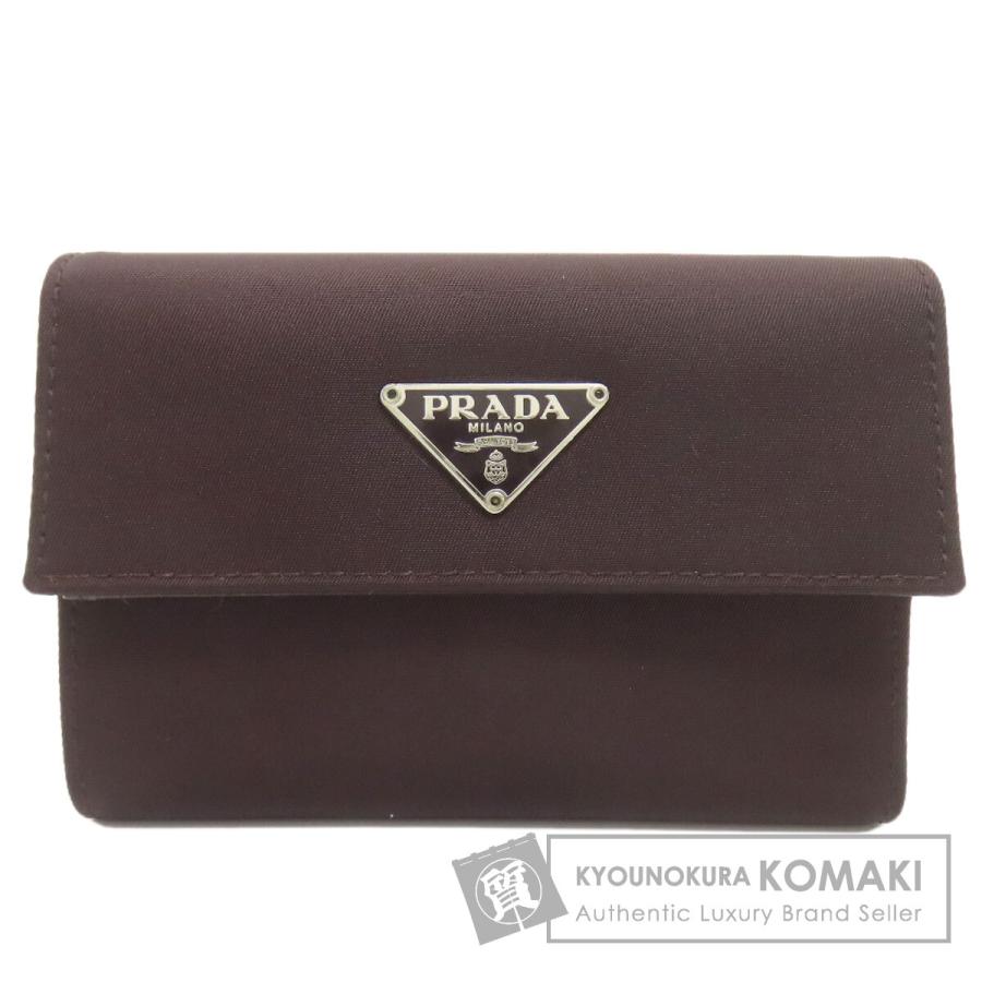PRADA 折り財布 ナイロン アウトレット】PRADA折り財布*サフィアーノ×ナイロン*1ML018 (PRADA