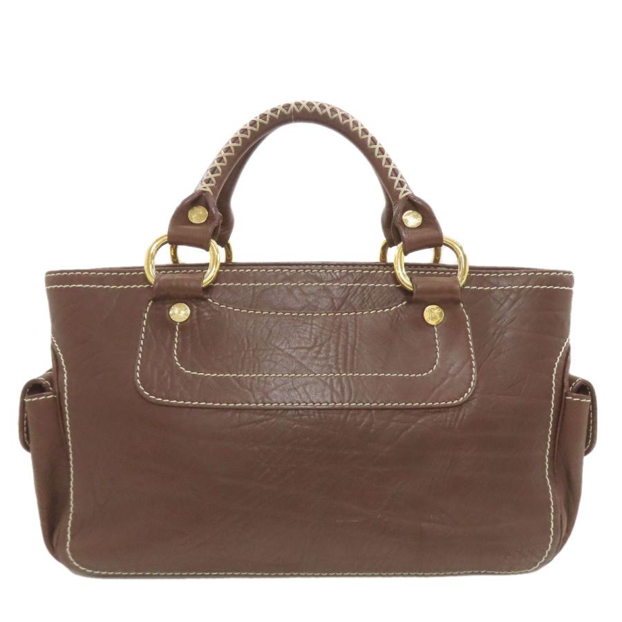セリーヌ CELINE ブギーバッグ ハンドバッグ レザー ベージュ 
