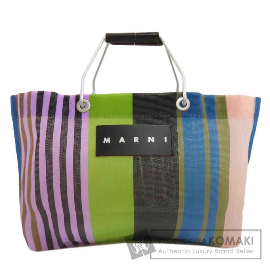MARNI（マルニ） フラワーカフェ ハンドバッグ ナイロン素材