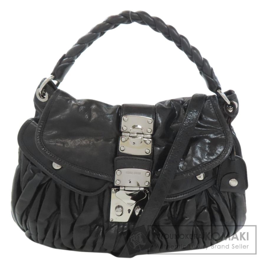 miu miu（ミュウミュウ） マテラッセ 2WAY ハンドバッグ レザー