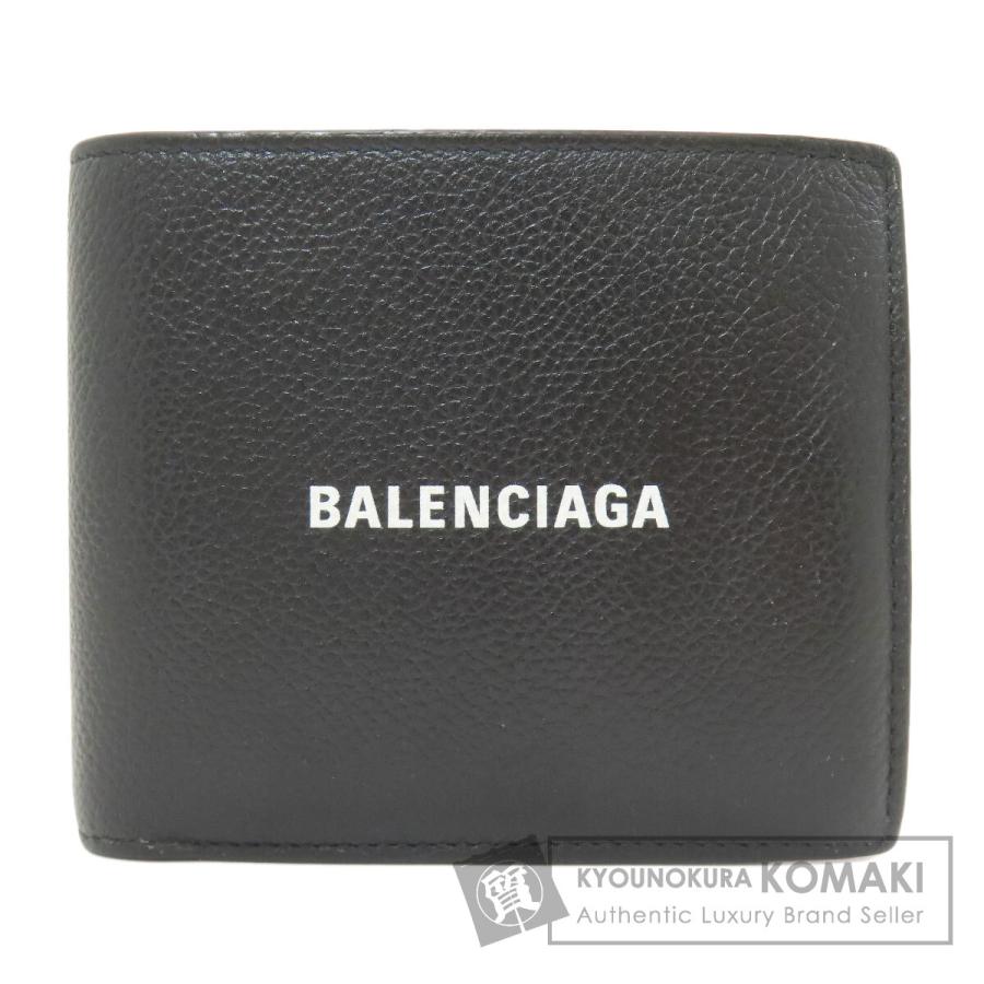 BALENCIAGA バレンシアガ 594315 ロゴ 二つ折り財布（小銭入れあり） レザー メンズ [中古] BALENCIAGA（バレンシアガ） 594315 ロゴ 二つ折り財布（小銭入れあり