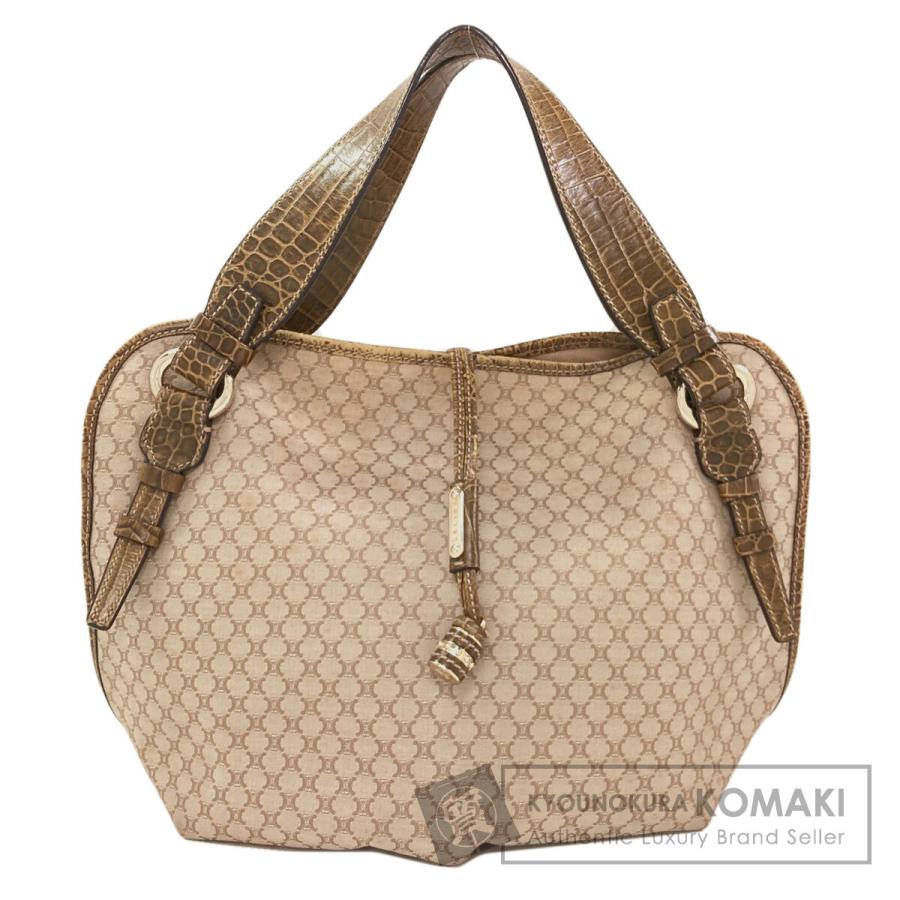 CELINE セリーヌ マカダム柄 キャンバス ハンドバッグ トートバッグレザー CELINE（セリーヌ） マカダム柄 トートバッグ キャンバス レディース