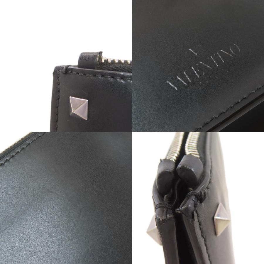 VALENTINO バレンティノ VLTN ロゴ クラッチバッグ カーフ レディース 中古_7