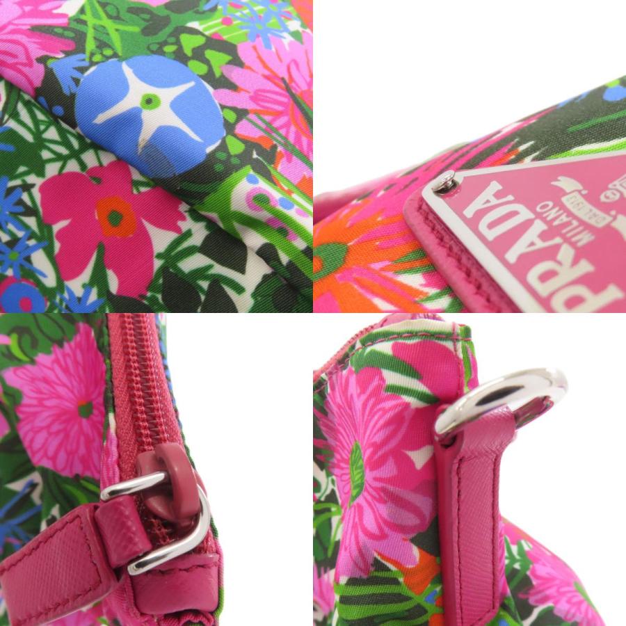 PRADA（プラダ） ロゴ金具 フラワー 2WAY トートバッグ ナイロン素材