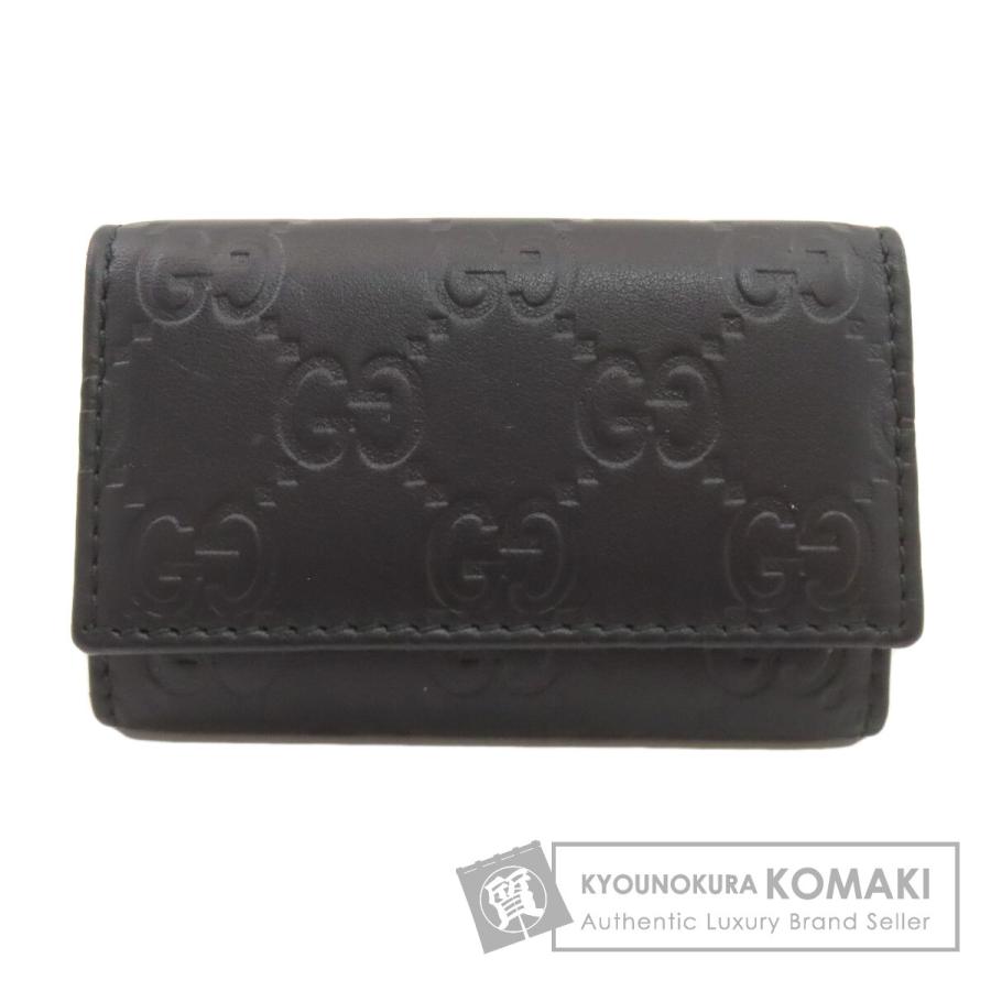 GUCCI（グッチ） 138093 GGシグネチャー シマ キーケース レザー