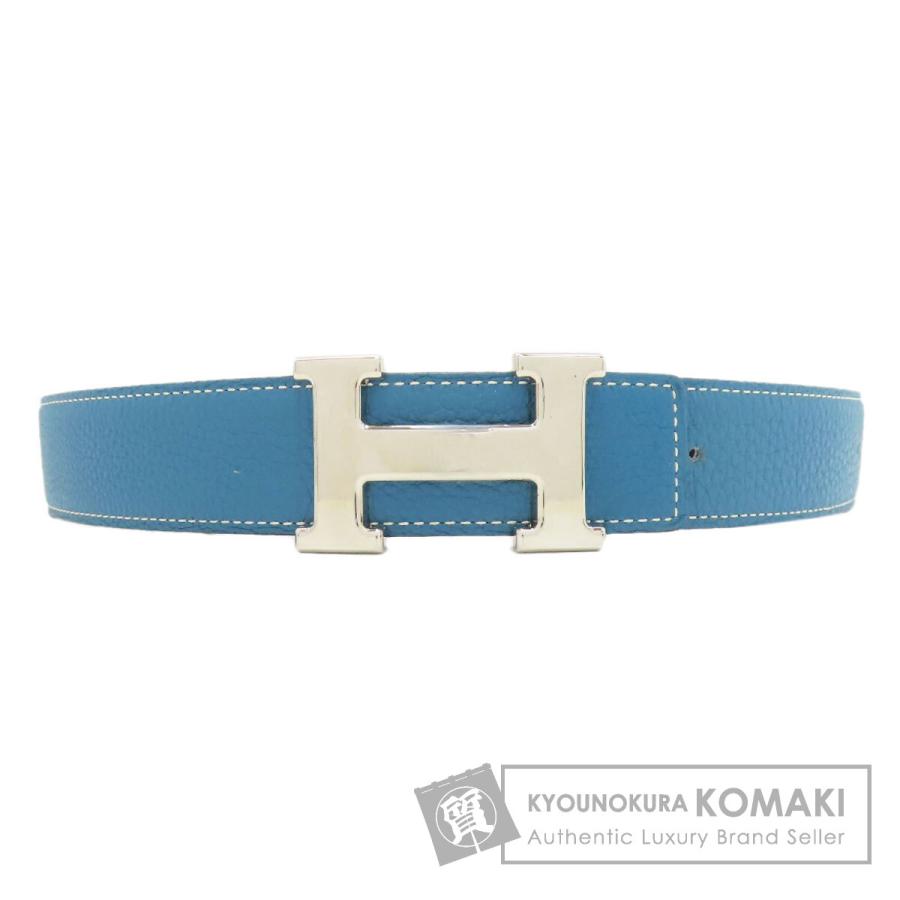 HERMES（エルメス） Hベルト ブルージーン シルバー金具 ベルト
