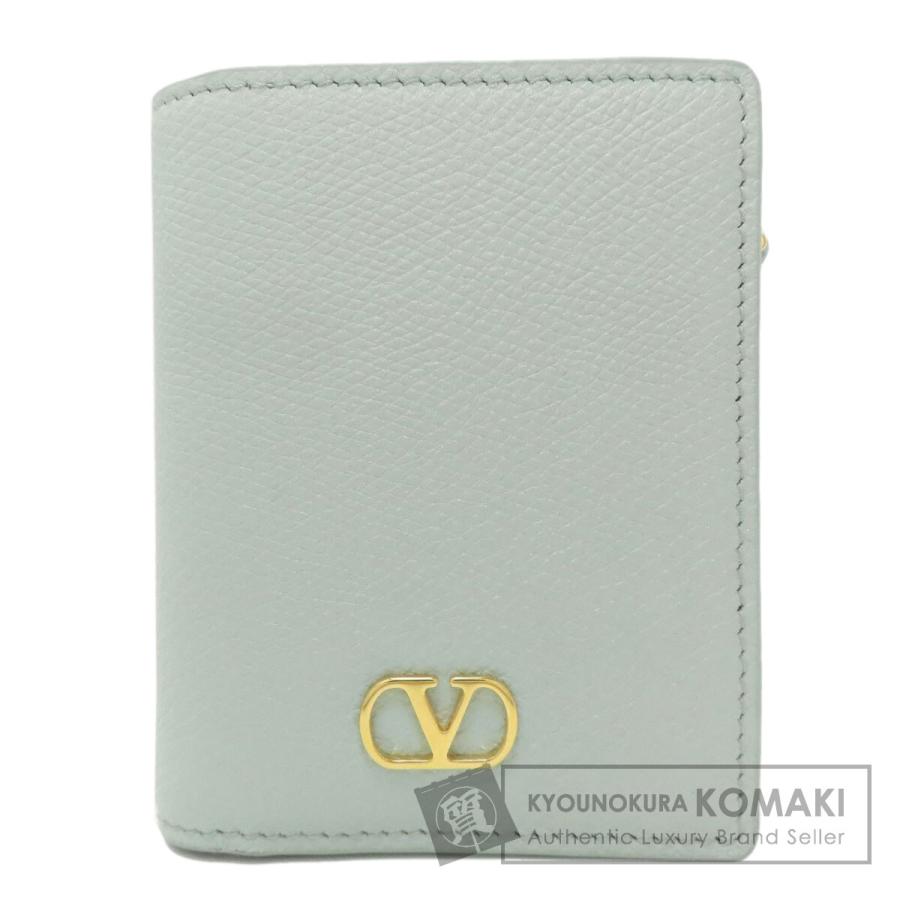 VALENTINO バレンティノ ロゴ 二つ折り財布（小銭入れあり） レザー