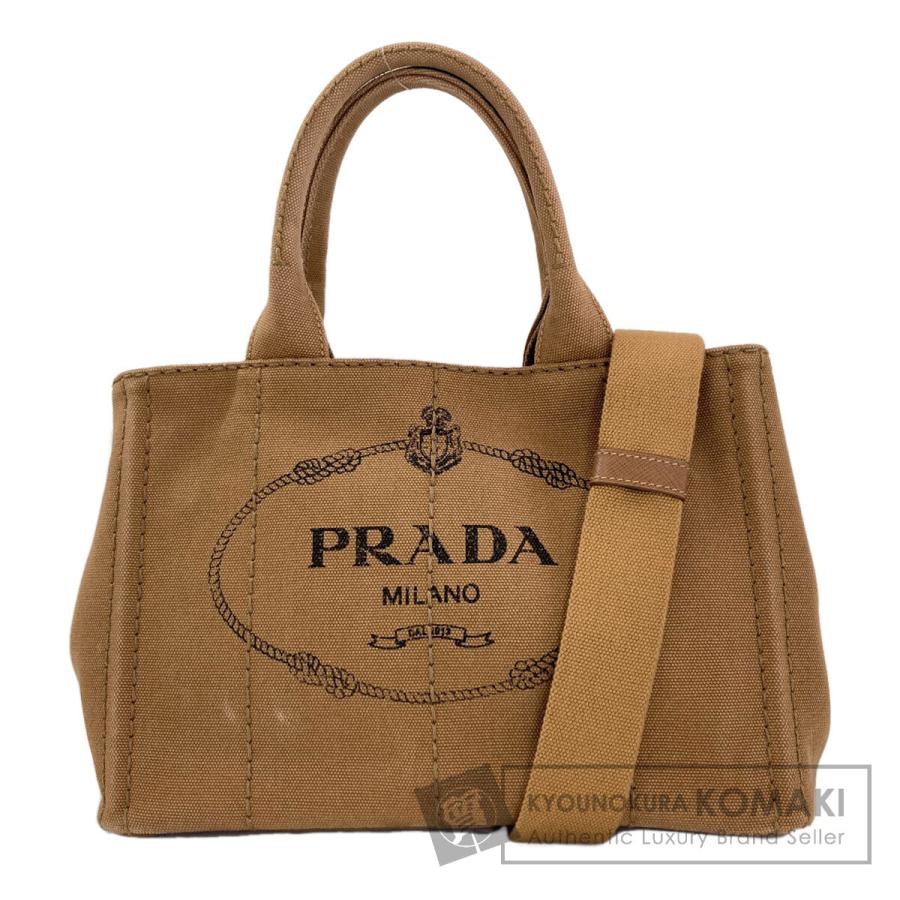 PRADA（プラダ） 1BG439 カナパミニ 2WAY ハンドバッグ キャンバス 