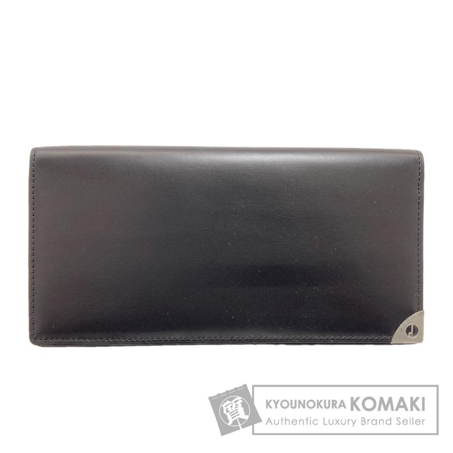 美品dunhill ダンヒル 長財布＆ケース ブラック 本革 レザー ロゴ dunhill（ダンヒル） ロゴ 長財布（小銭入れなし） レザー メンズ 中古
