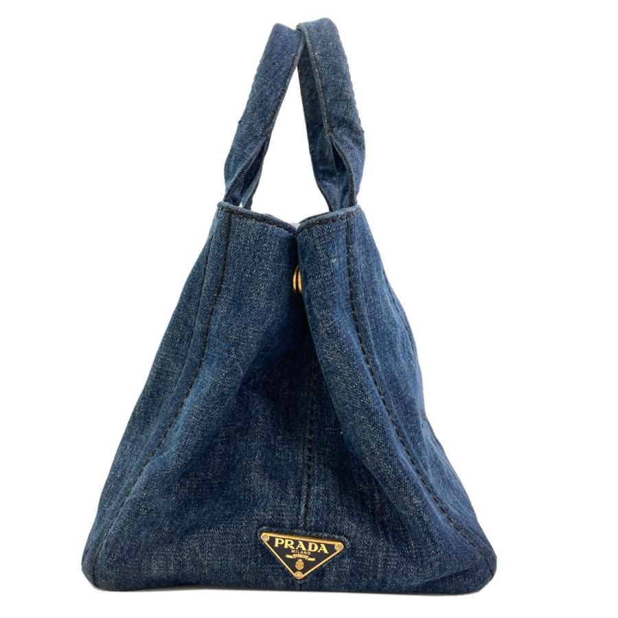 PRADA（プラダ） カナパ 2WAY ハンドバッグ デニム レディース 中古