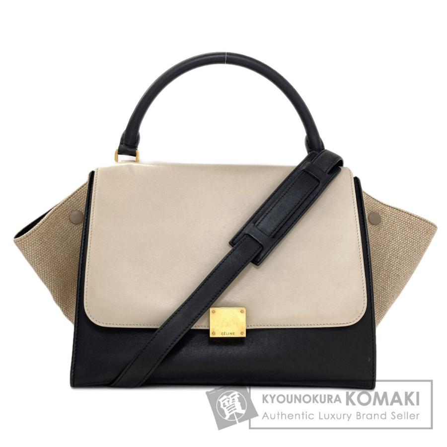 CELINE（セリーヌ） トラペーズ ミディアム 2WAY ハンドバッグ カーフ 
