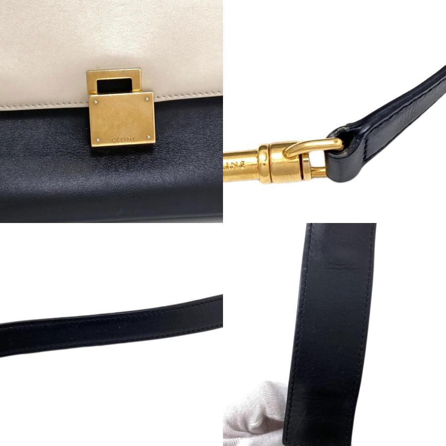 CELINE セリーヌ トラペーズ ミディアム 2WAY ハンドバッグ カーフ レディース 中古