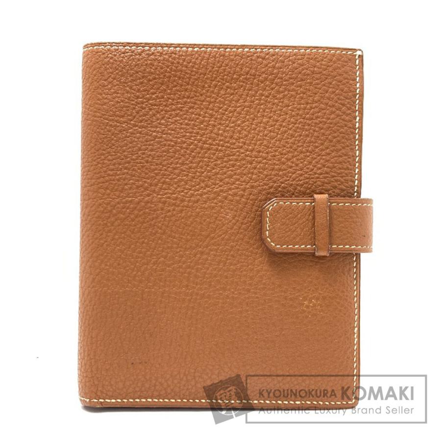 エルメスコンパクト財布 ジュラ トゴ ゴールド ブラウン 40800076517 HERMES（エルメス） ジュラ ゴールド金具 二つ折り財布（小銭入れあり