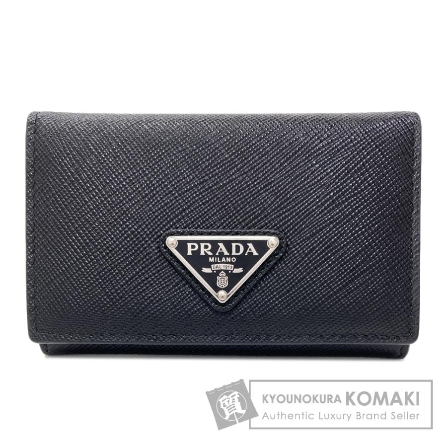PRADA（プラダ） ロゴ金具 カードケース サフィアーノ レディース 中古