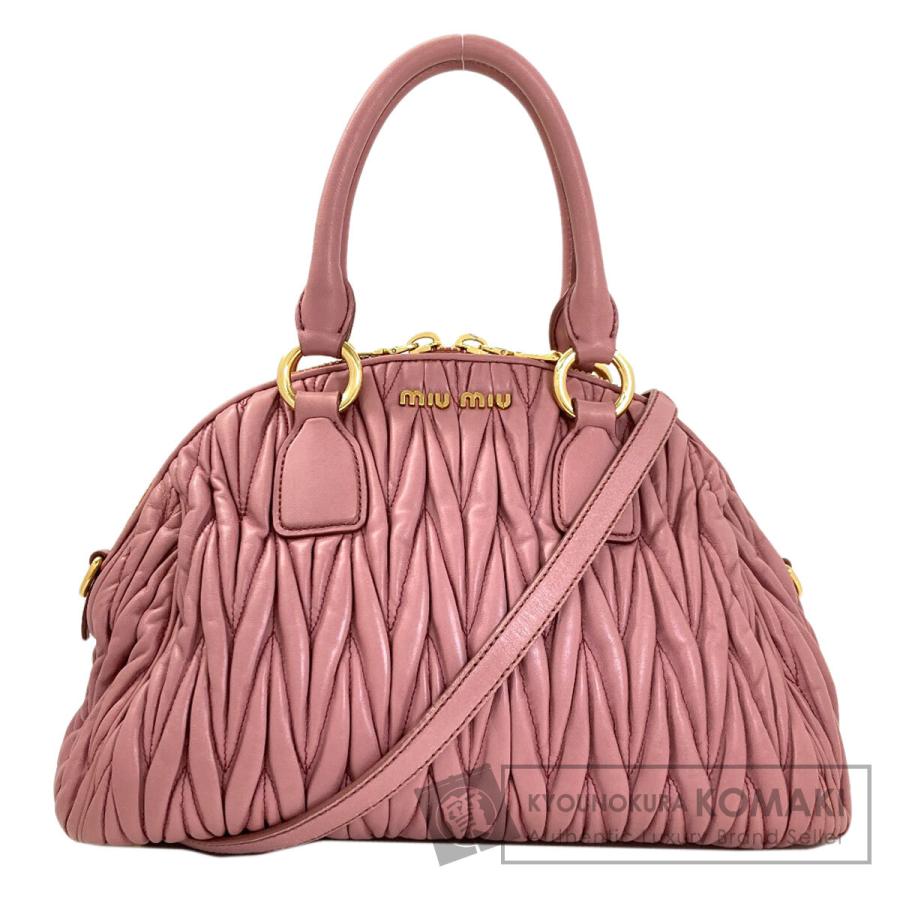 miu miu（ミュウミュウ） マテラッセ 2WAY ハンドバッグ カーフ