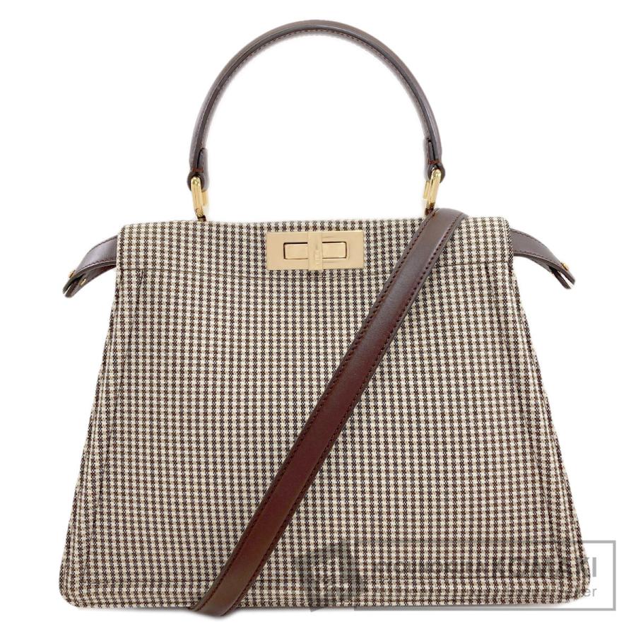 FENDI（フェンディ） ピーカブー アイシーユー ミディアム チェック柄 